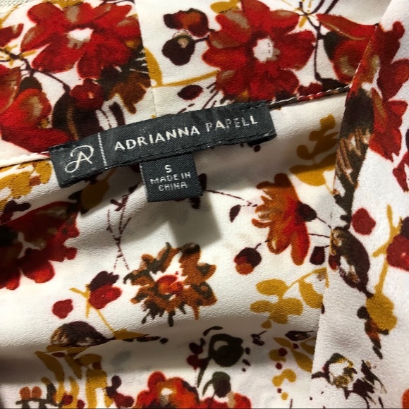 Adrianna Papell Floral Popover Blouse - Picture 2 of 12